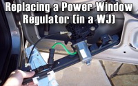 WJ window regulator replacement