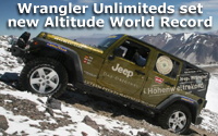 Jeep Wrangler Unlimited sets new Altitude World Record